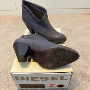 Diesel Women's Charcoal Heeled Boots